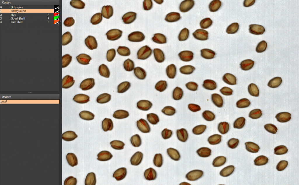 Pistachio Psuedo RGB hyperspectral image